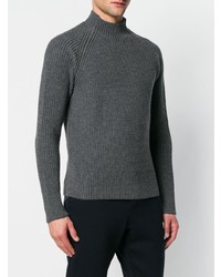 dunkelgrauer Pullover mit einem Rundhalsausschnitt von Eleventy