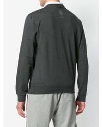 dunkelgrauer Pullover mit einem Rundhalsausschnitt von Ea7 Emporio Armani