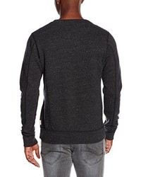 dunkelgrauer Pullover mit einem Rundhalsausschnitt von Scotch & Soda