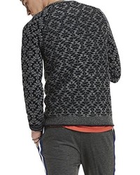 dunkelgrauer Pullover mit einem Rundhalsausschnitt von Scotch & Soda