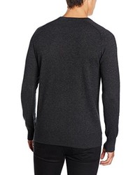 dunkelgrauer Pullover mit einem Rundhalsausschnitt von Scotch & Soda