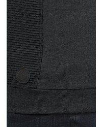 dunkelgrauer Pullover mit einem Rundhalsausschnitt von Solid