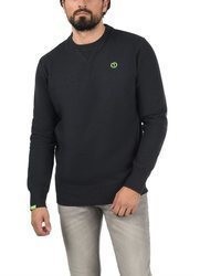 dunkelgrauer Pullover mit einem Rundhalsausschnitt von Solid
