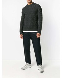 dunkelgrauer Pullover mit einem Rundhalsausschnitt von A.P.C.