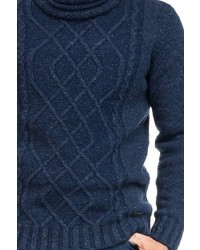 dunkelgrauer Pullover mit einem Schalkragen von SALSA