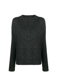 dunkelgrauer Pullover mit einem V-Ausschnitt von Etro
