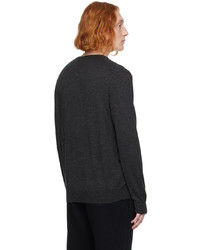 dunkelgrauer Pullover mit einem V-Ausschnitt von Polo Ralph Lauren