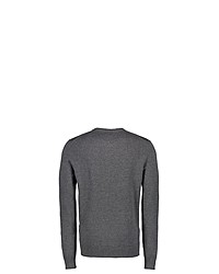 dunkelgrauer Pullover mit einem V-Ausschnitt von LERROS