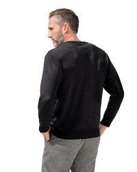 dunkelgrauer Pullover mit einem V-Ausschnitt von MARCO DONATI