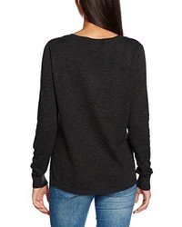 dunkelgrauer Pullover mit einem V-Ausschnitt von Vero Moda
