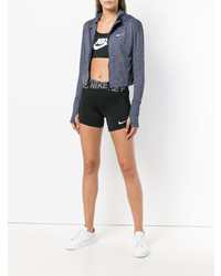 dunkelgrauer Pullover mit einer Kapuze von Nike