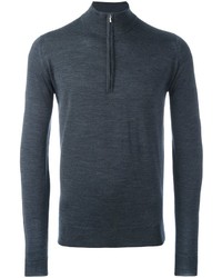 dunkelgrauer Pullover von John Smedley