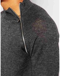 dunkelgrauer Rollkragenpullover von Asos