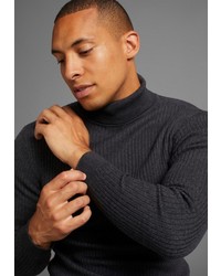 dunkelgrauer Rollkragenpullover von BRUNO BANANI