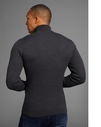 dunkelgrauer Rollkragenpullover von BRUNO BANANI
