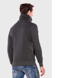 dunkelgrauer Rollkragenpullover von Cipo & Baxx