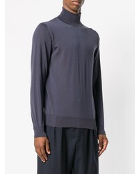 dunkelgrauer Rollkragenpullover von Salvatore Ferragamo