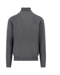 dunkelgrauer Rollkragenpullover von Fynch Hatton