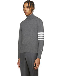 dunkelgrauer Rollkragenpullover von Thom Browne