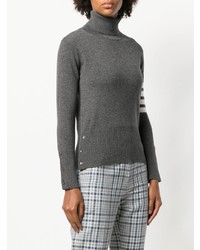 dunkelgrauer Rollkragenpullover von Thom Browne