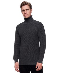 dunkelgrauer Rollkragenpullover von RUSTY NEAL