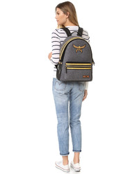 dunkelgrauer Rucksack von MCM