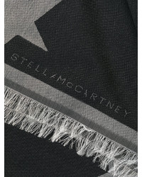 dunkelgrauer Schal mit Sternenmuster von Stella McCartney