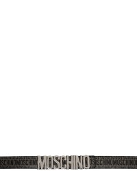 dunkelgrauer Segeltuchgürtel von Moschino