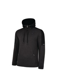 dunkelgrauer Strick Fleece-Pullover mit einem Kapuze von dare2b