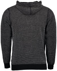 dunkelgrauer Strick Pullover mit einem Kapuze von Blue Seven