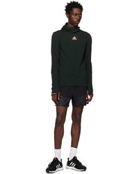 dunkelgrauer Strick Pullover mit einem Kapuze von adidas Originals