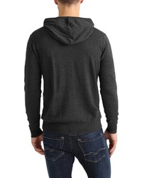 dunkelgrauer Strick Pullover mit einem Kapuze von INDICODE