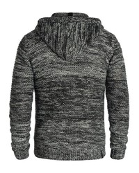 dunkelgrauer Strick Pullover mit einem Kapuze von Redefined Rebel