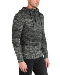 dunkelgrauer Strick Pullover mit einem Kapuze von Redefined Rebel