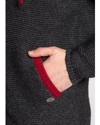 dunkelgrauer Strick Pullover mit einem Kapuze von SPIETH & WENSKY