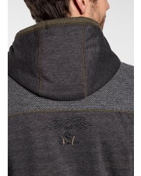 dunkelgrauer Strick Pullover mit einem Kapuze von SPIETH & WENSKY