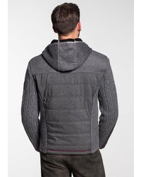 dunkelgrauer Strick Pullover mit einem Kapuze von SPIETH & WENSKY