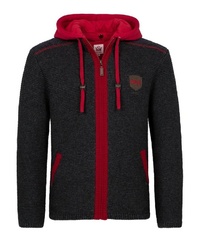 dunkelgrauer Strick Pullover mit einem Kapuze von SPIETH & WENSKY