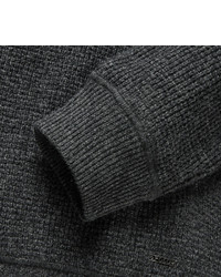 dunkelgrauer Strick Pullover mit einem Kapuze von Polo Ralph Lauren