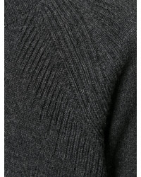 dunkelgrauer Strick Pullover mit einem Rundhalsausschnitt von Lanvin