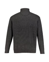 dunkelgrauer Strick Rollkragenpullover von JP1880