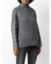 dunkelgrauer Strick Rollkragenpullover von Herno