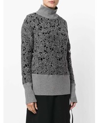 dunkelgrauer Strick Rollkragenpullover von Fabiana Filippi