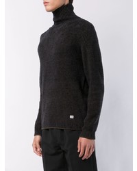 dunkelgrauer Strick Rollkragenpullover von CP Company