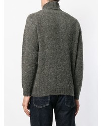 dunkelgrauer Strick Rollkragenpullover von Howlin'