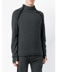 dunkelgrauer Strick Rollkragenpullover von Andrea Ya'aqov