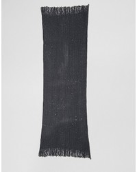 dunkelgrauer Strick Schal von Lavand