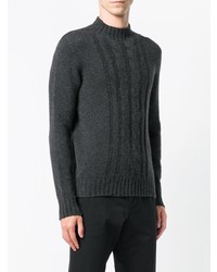 dunkelgrauer Strickpullover von Tagliatore