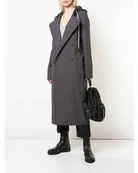 dunkelgrauer Trenchcoat von Rick Owens