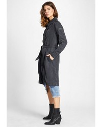 dunkelgrauer Trenchcoat von khujo